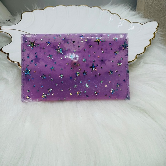 Starry Star Purple Clear Card Case Wallet - Picture 5 of 6